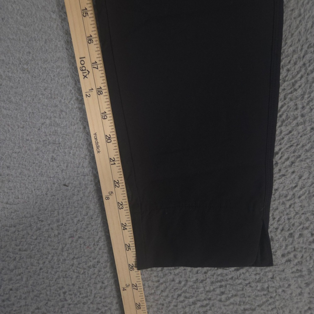Athleta Pants Womens 16 Black Wander Slim Ankle Slim Leg Nylon Stretch Side Zip - Picture 3 of 12